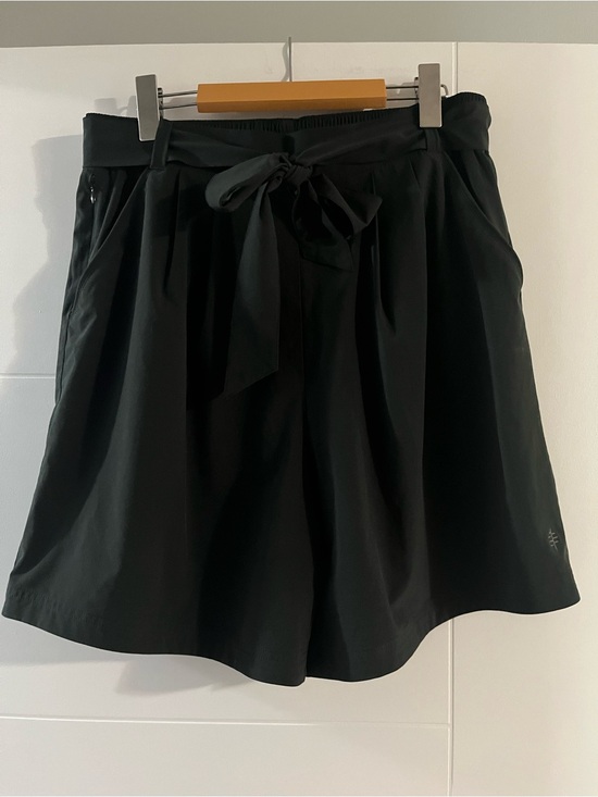 Royal Robbins Pants - Royal Robbins Black Tie-Waist High Waisted Shorts